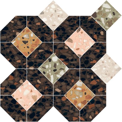 Mosaic Quadra Dark 33,7x33,7