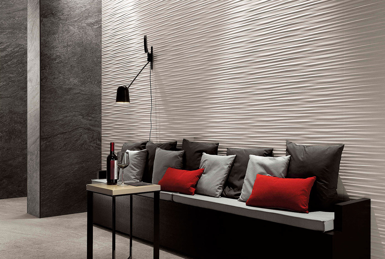 Плитка для стен 3D WALL DESIGN 3D ULTRA BLADE WHITE MATT